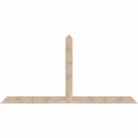 Ekena Millwork Portland Smooth Timber Gable Bracket, Douglas Fir, 108"W x 54"H x 1 1/2"D x 5 1/2"F, 12/12 Pitch GBW108X54X0206POR00SDF